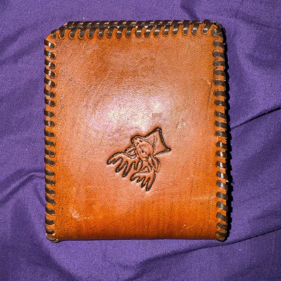 TOOLED DUTCH DEER WALLET LEATHER - Picture 2 of 4